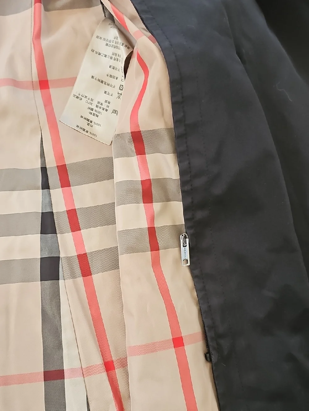 Burberry Brit Black Trench Jacket Womens Size 4 - Picture 6 of 11